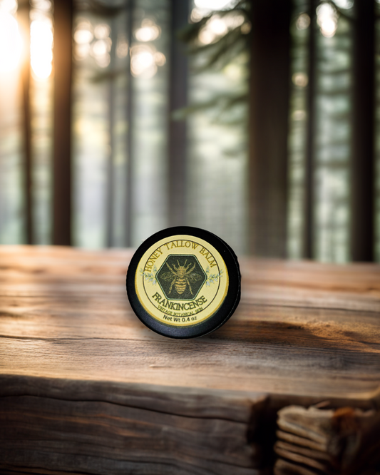 Honey Tallow Balm – Frankincense (.4 oz Travel Tin)
